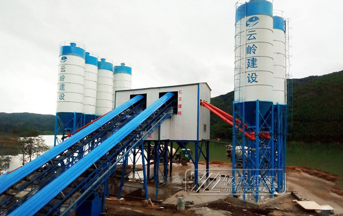 商品混凝土攪拌站用戶案例現(xiàn)場(chǎng)